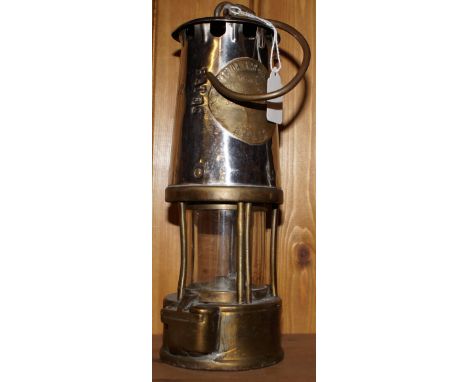 Miner's Eccles Protector lamp from Bates Colliery