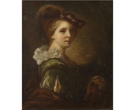 GIUSEPPE CADES’ Circle Second half of the 18th century Portrait of a young woman Oil on canvas, cm 40x50 The work must have b