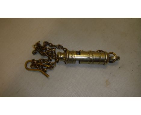 Vintage whistle, The Metropolitan  London City Police by J Hudson & Co of Birmingham