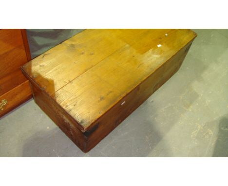 Antique pine trunk