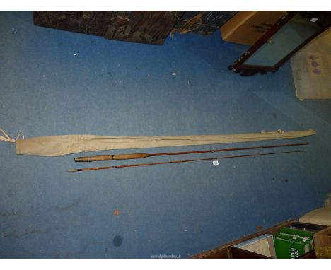 A Hardy's two piece "Palakona" fishing rod, no. 74807.