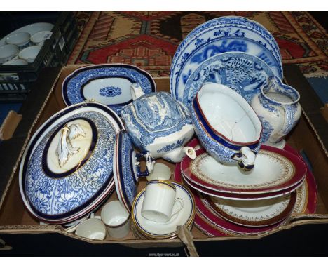A quantity of dinner and coffee ware including Royal Worcester (much a/f.), Bavarian coffee cans and saucers etc.