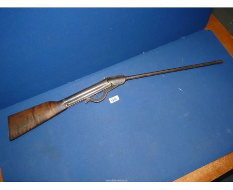 **COLLECTION ONLY**  A vintage, believed circa 1900 .177 / 4.5 mm calibre break-action cocking Air Gun serial No. 14315, inte