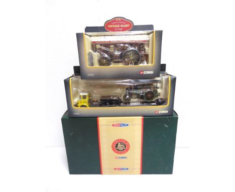 THREE 1/50 SCALE CORGI CLASSICS DIECAST MODEL COMMERCIAL VEHICLES  comprising a Premium Edition No.CC11605, Leyland (LAD) Com
