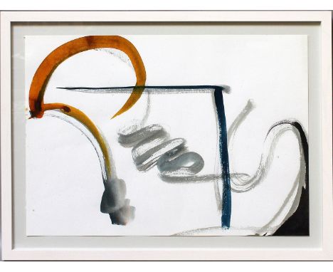 Lindena, Kalin (geb. 1977 in Hannover) Ohne Titel, aus der Serie "P". Tusche/Beize/Papier, aus dem Jahr 2015. Ca. 30x 42 cm. 
