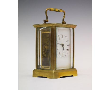 French brass cased carriage clock   Condition: 