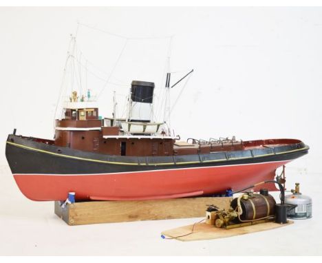 Mount Fleet model steam tug cruiser together with a butane fired steam engine with Mount Fleet model assembly manual   Condit