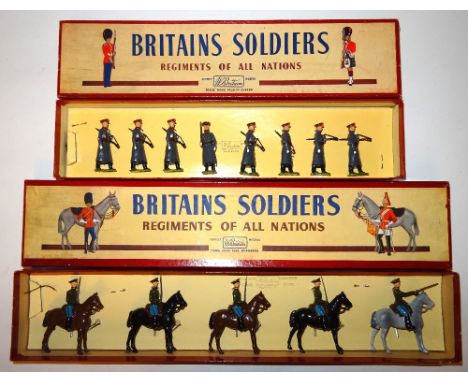 Britains Red Army sets 2027, Guards Infantry and 2028, Cavalry, in original ROAN boxes (M) 1952 (13)