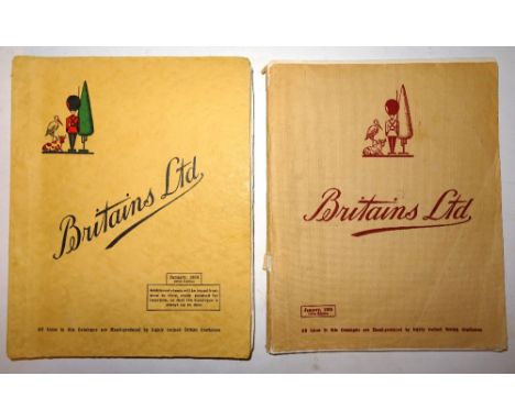 * Britains Catalogues original, for the years 1954/5, 1955/6 (cover loose), 1958, 1958 pocket, New Lines 1957, 1958, New Crow