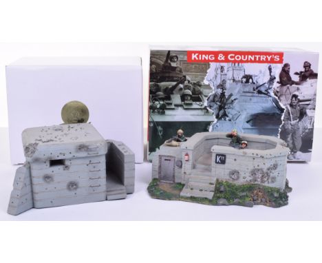 King and Country WW II German Forces sets WSS78 Atlantic Wall and set WSS193 Normandy Pillbox in original boxes, WSS193 in or