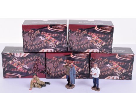 King and Country Russian 0ST-Front sets RA022 Red Army soldier sitting wounded, RA050 Red Army Platoon Leader, RA059 Marchall
