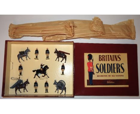 Britains set 9420, Mountain Artillery with ammunition in original ROAN box (M) 1962 (12)