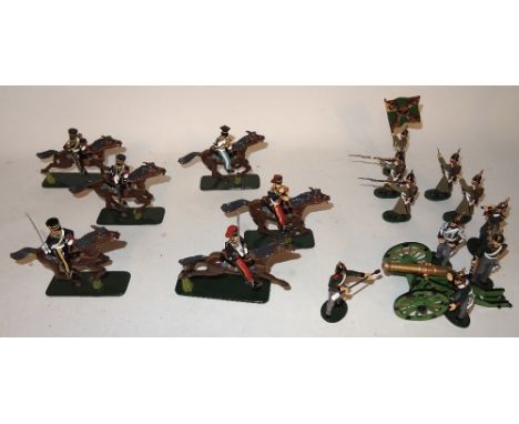 * Frontline Figures, gloss series,Battle of Balaklava - The Charge of the Light Brigade buglers of 4th Hussars, 11th Hussars 