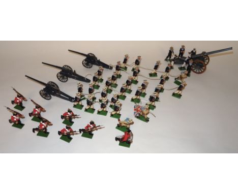 Britains set 00131 Durham Light Infantry in original box ((e, box VG), sailors from sets 8898 and 8961 (VG-G) six Steadfast n