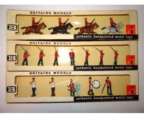 Britains Canadian Forces sets 9157, Princess Patricia's Light Infantry, 9154, Fort Henry Band (end label damaged) and 9256, R