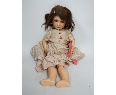 A Jumeau Unis bisque doll, mould 306, Princess Elizabeth, 1938
