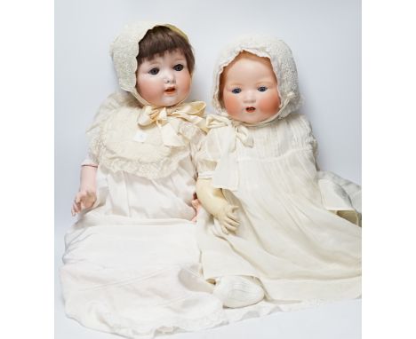A Dream Baby AM351, 58cm, good condition and a Melitta Baby bisque head doll, 60cm, good condition