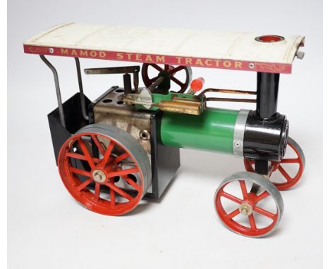 A Mamod live steam traction engine