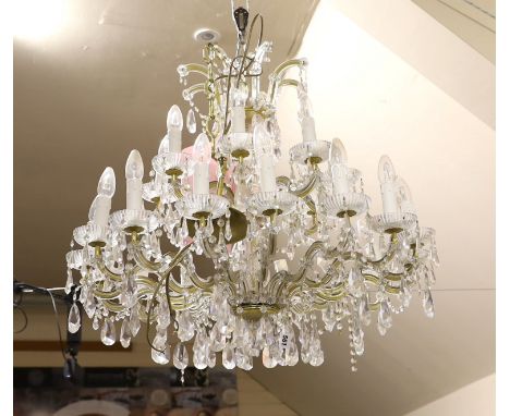 A Swarovski twenty four branch chandelier