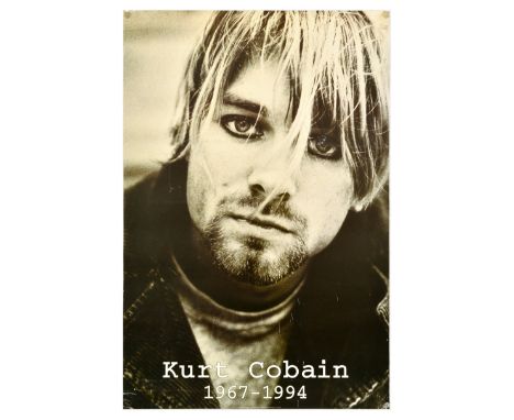 Set of 9 commercial vintage music posters that were printed for sale to the public for Kurt Cobain and Nirvana. 1. Kurt Cobai