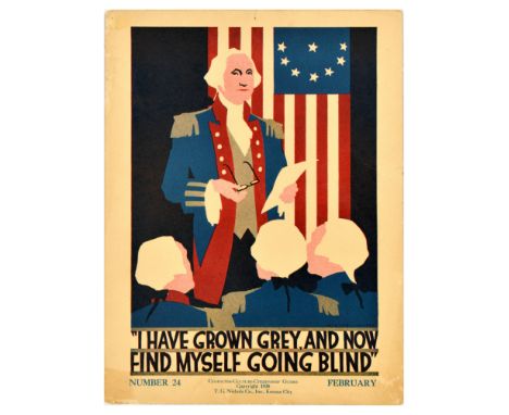 Original vintage propaganda poster - I have grown grey, and now find myself going blind - Number 24 from the Character - Cult