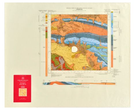 Set of 9 original vintage Ordnance Geological Survey maps of various areas of Great Britain. 1. Sanquhar, Scotland map featur