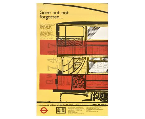 Original vintage travel poster by London Transport - Gone but not forgotten... London's trams died in 1952. Read their story 
