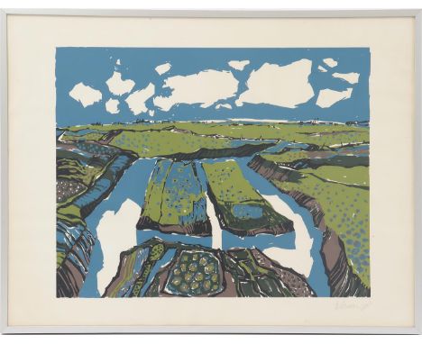 Jan Homan (1919-1991)Landscape, serigraph dated 1978, 40x50 cm