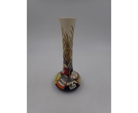 Moorcroft limited edition vase in the Abundance pattern, no cracks or chips. H: 20.5cm. UK P&amp;P Group 1 (£16+VAT for the f