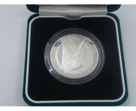 Boxed silver Concorde 2003 five pound coin. UK P&amp;P Group 1 (£16+VAT for the first lot and £2+VAT for subsequent lots) 