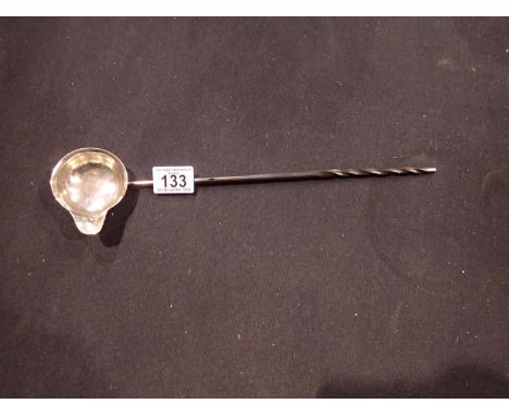 Silver toddy ladle. UK P&amp;P Group 2 (£20+VAT for the first lot and £4+VAT for subsequent lots) 