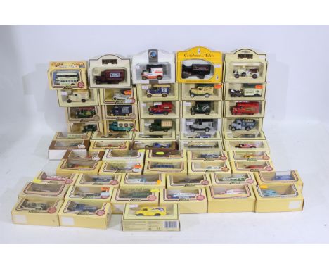 Lledo - A boxed collection of 55 diecast model vehicles from Lledo. Lot includes #43013 1931 Morris Van 'Arnotts Biscuits'; #