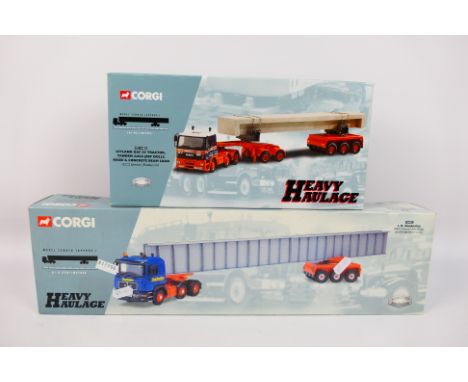 Corgi Heavy Haulage - Two boxed Limited Edition Corgi Heavy Haulage diecast model trucks, including #76802 MAN Tractor Unit, 