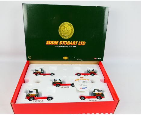 Corgi - A boxed Corgi #76901 Limited Edition 'Eddie Stobart Ltd. 30th Anniversary 1970-200' set. The set containing five trac