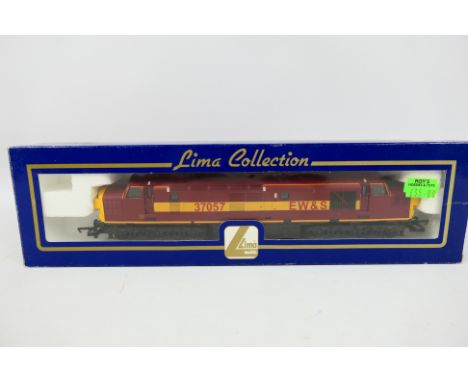 Lima - A boxed Lima OO gauge #204613 Class 37 diesel locomotive Op.No. 37057 'Viking' in EW&S maroon livery. The model otherw