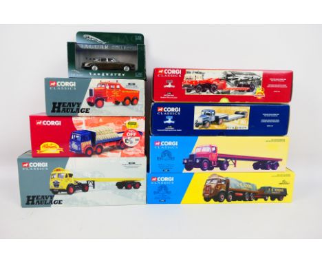 Corgi - Corgi Heavy Haulage - Vanguards - A boxed group of eight diecast model vehicles. Lot includes Corgi Heavy Haulage #17