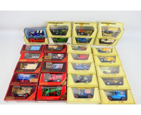 Matchbox Models of Yesteryear - 28 boxed diecast Matchbox MOY in various box styles. Lot includes Limited Edition Code 3 Y22 