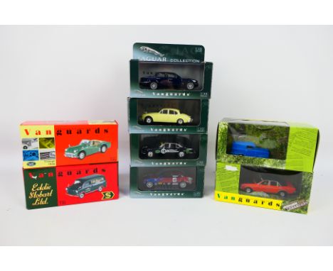 Vanguards - Eight boxed diecast vehicles from various Vanguard ranges. Lot includes VA05206 'Hidden Treasures' Ford Granada 3
