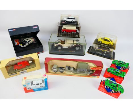 Corgi - Schuco - Burago - An assortment of 12 boxed cars from a number of different brands (8 Corgi, 1 Schuco and 1 Burago. o