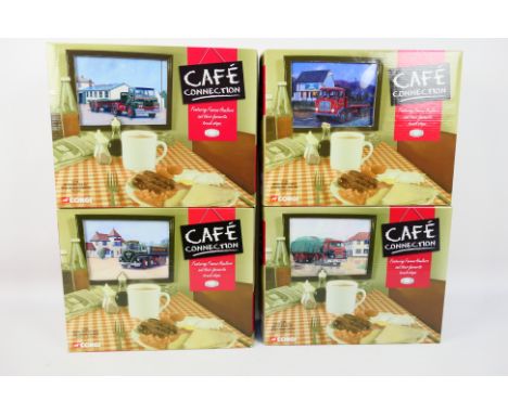 Corgi - Four boxed Limited Edition 1:50 scale diecast model trucks from Corgi's 'Cafe Connection' series. Lot consists of CC1