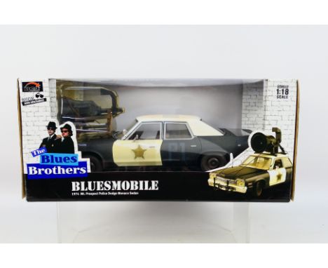 Joyride - A boxed 1:18 scale Joyride 'Bluesmobile' 1974 Mt.Prospect Police Dodge Monaco Sedan from the film 'The Blues Brothe
