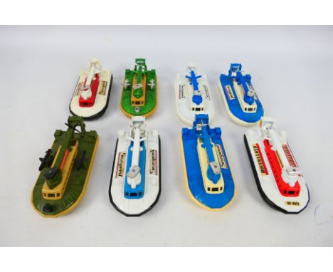 Matchbox Super Kings - A collection of unboxed S.R.N.6 Hovercraft # K-22 in different colour ways and liveries, they show lig