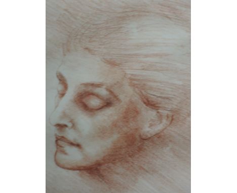 A sketch in the style of Augustus John, portrait study