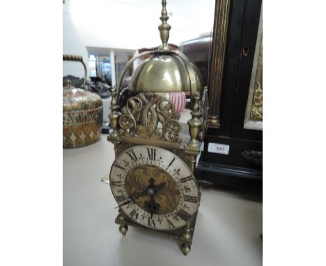 A 20th century brass reproduction lantern clock of traditional design