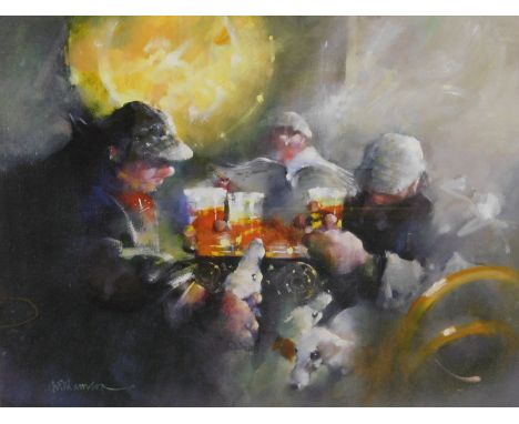 Lawrie Williamson (b.1932).  Hiatus, artist signed limited edition coloured print 2/50, 52cm x 52.5cm