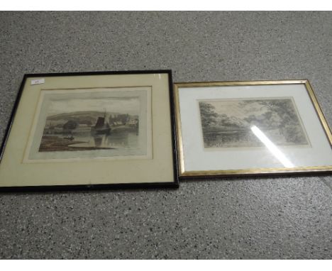 A selection of vintage prints one after Will Daniell with aquatint detailing