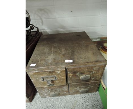 A set of vintage industrial draftsman drawer set ideal for garage etc