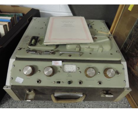A vintage reel to reel tape recorder Ferrograph Model 631 with manual and instructions