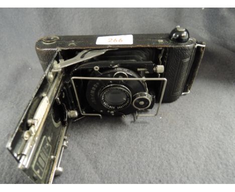 A Houghton-Butcher Ensign No6 Carbine folding camera