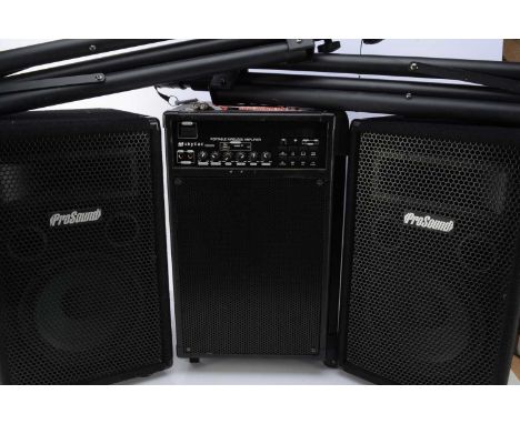 Roland Cakewalk Speakers / Skytec Karaoke/PA System, a pair of Cakewalk Speakers by Roland 45W Model MA-15DBKCW  s/n ZY62649 